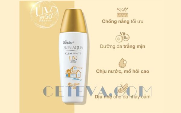 Kem chống nắng Skin Aqua Nắp Vàng phù hợp với nhiều loại da